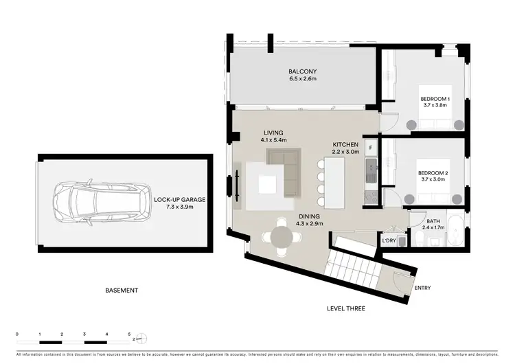 Floorplan of Homely unit listing, 301/53 Merton Street, Sutherland NSW 2232