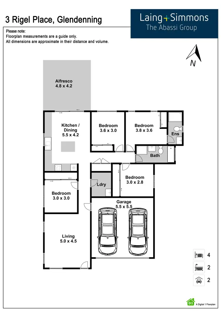 Floorplan of Homely house listing, 3 Rigel Place, Glendenning NSW 2761