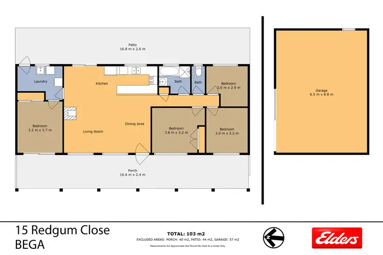 Floorplan of Homely house listing, 15 Redgum Close, Bega NSW 2550