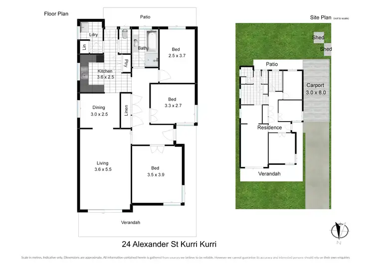 Floorplan of Homely house listing, 24 Alexandra Street, Kurri Kurri NSW 2327