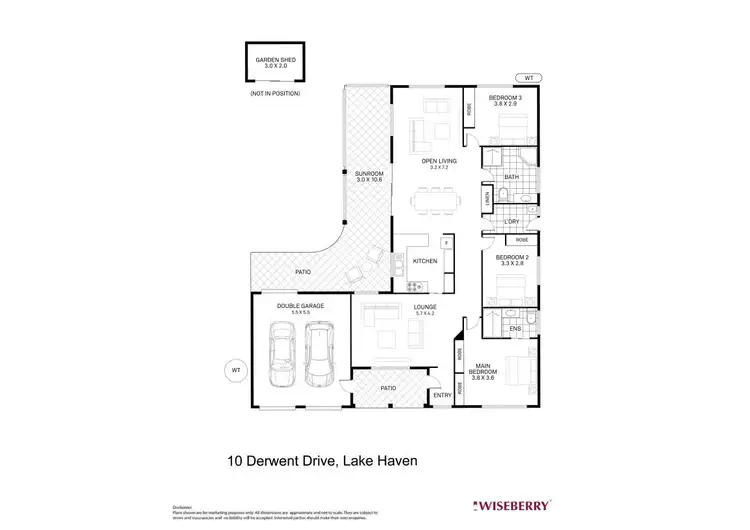 Floorplan of Homely house listing, 10 Derwent Drive, Lake Haven NSW 2263