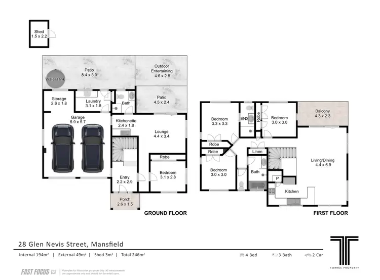 Floorplan of Homely house listing, 28 Glen Nevis Street, Mansfield QLD 4122