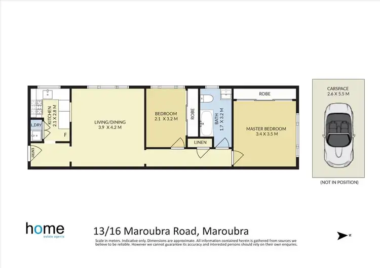 Floorplan of Homely apartment listing, 13/16 Maroubra Road, Maroubra NSW 2035