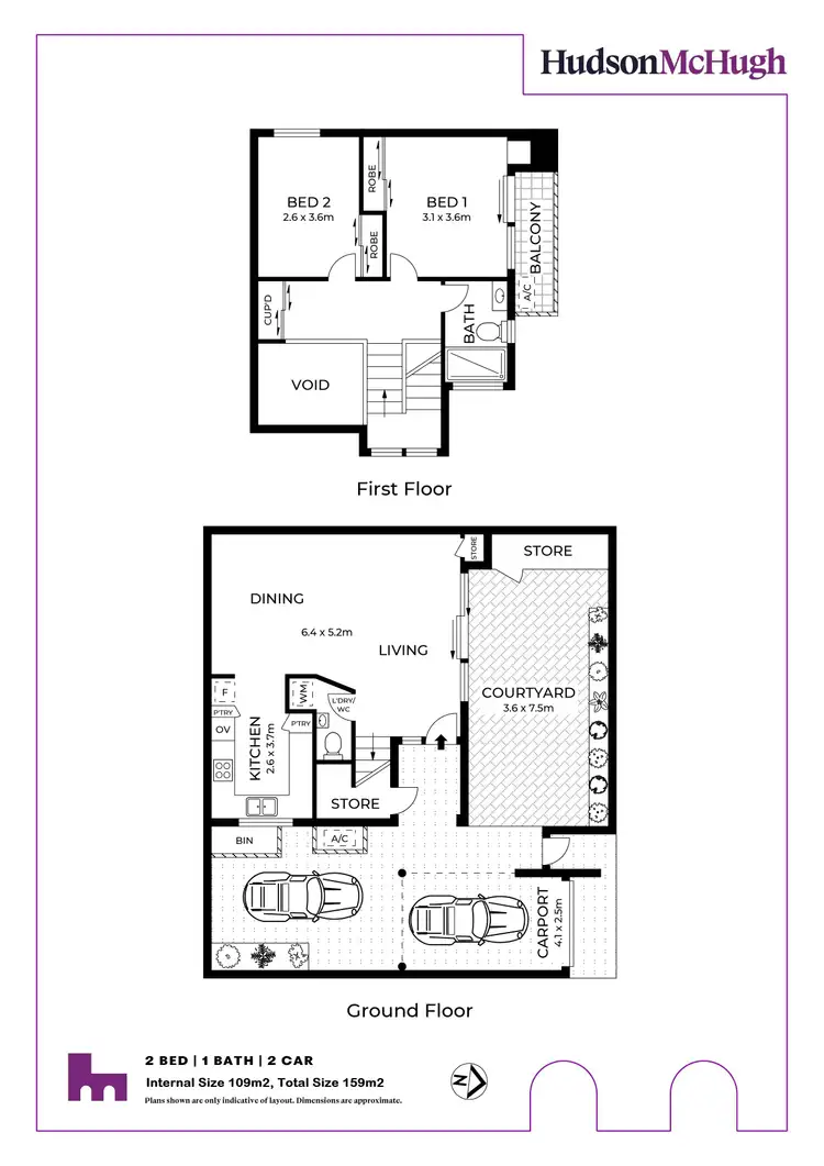Floorplan of Homely townhouse listing, 1/66 Allen Street, Leichhardt NSW 2040