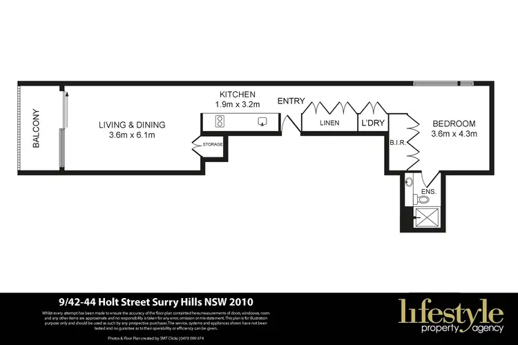 Floorplan of Homely apartment listing, 42 Holt Street, Surry Hills NSW 2010