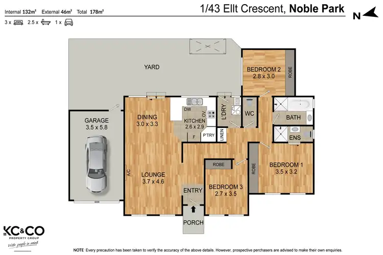 Floorplan of Homely unit listing, 1/43 Ellt Crescent, Noble Park VIC 3174
