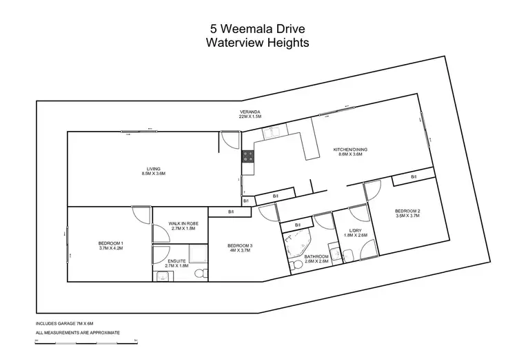 Floorplan of Homely house listing, 5 Weemala Drive, Waterview Heights NSW 2460