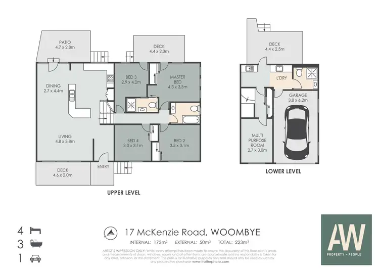 Floorplan of Homely house listing, 17 McKenzie Road, Woombye QLD 4559