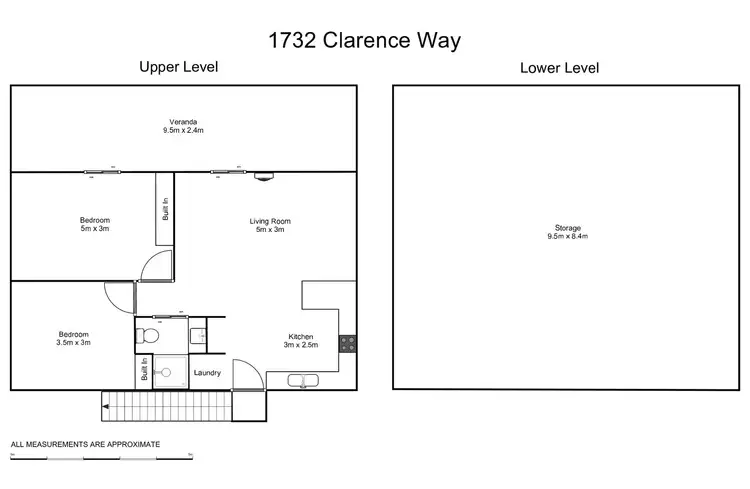 Floorplan of Homely rural property listing, 1372 Clarence Way, Whiteman Creek NSW 2460