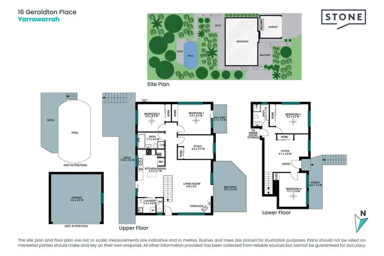 Floorplan of Homely house listing, 16 Geraldton Place, Yarrawarrah NSW 2233