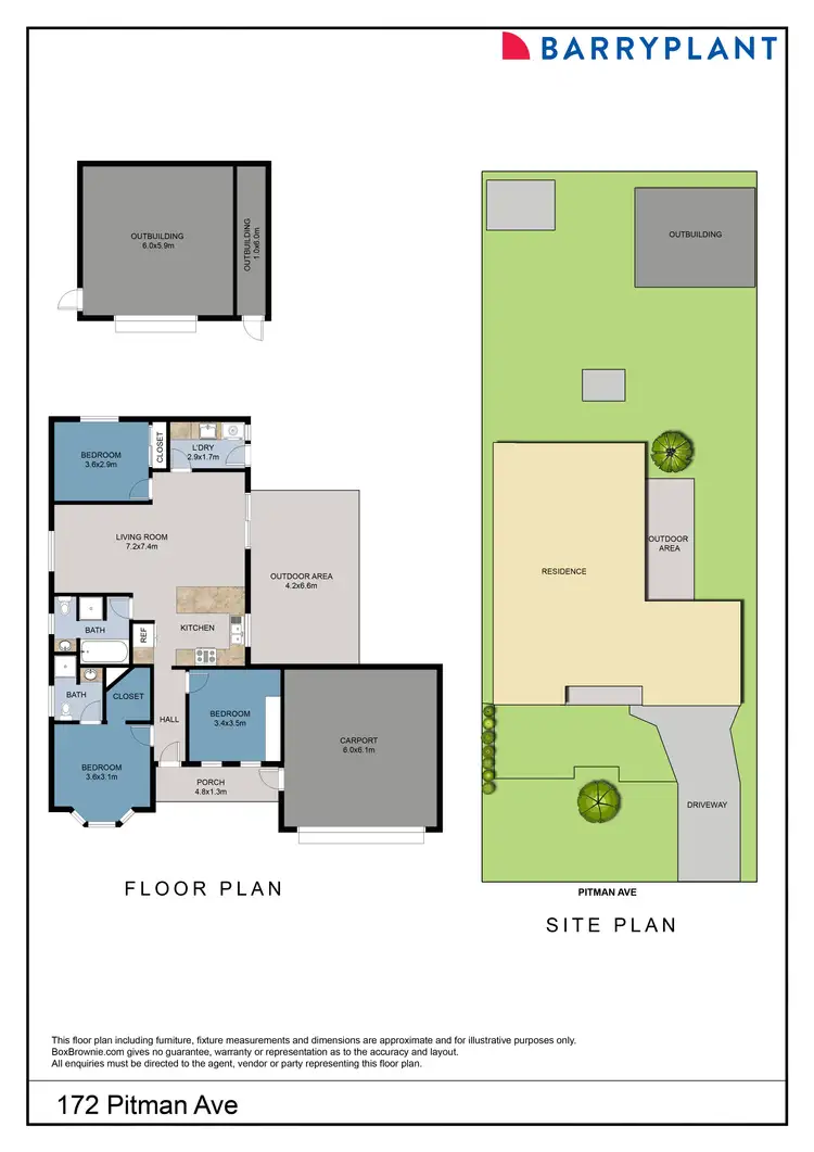 Floorplan of Homely house listing, 172 Pitman Avenue, Buronga NSW 2739