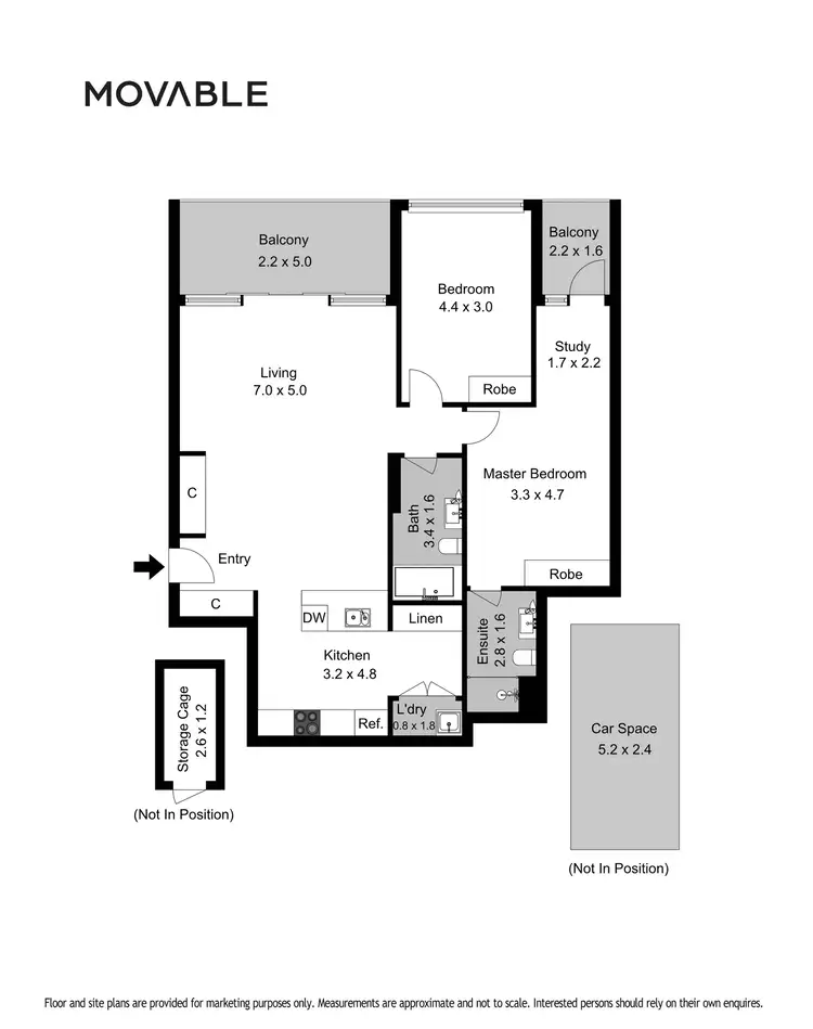 Floorplan of Homely apartment listing, 111/60 King Street, Newcastle NSW 2300