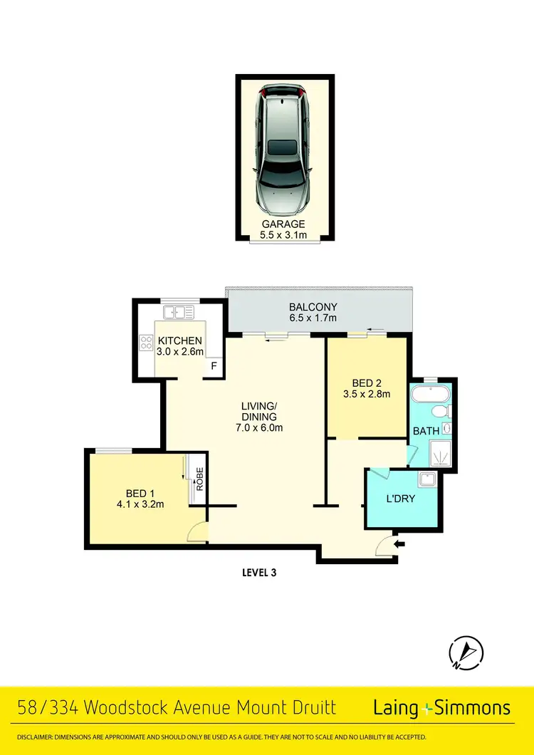 Floorplan of Homely unit listing, 58/334 Woodstock Avenue, Mount Druitt NSW 2770