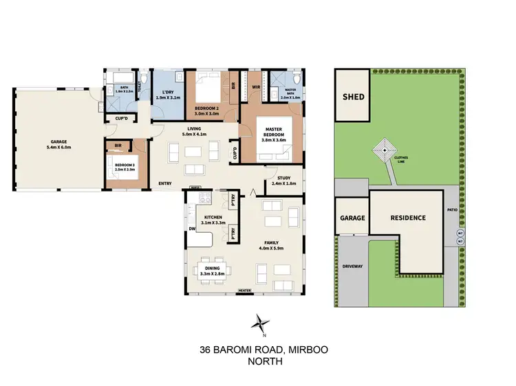 Floorplan of Homely house listing, 36 Baromi Road, Mirboo North VIC 3871
