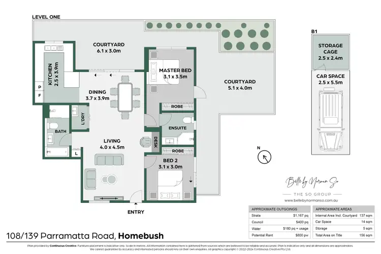 Floorplan of Homely apartment listing, 108/139-145 Parramatta Road, Homebush NSW 2140