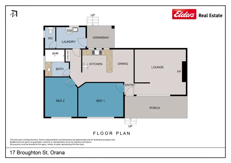 Floorplan of Homely house listing, 17 Broughton Street, Orana WA 6330