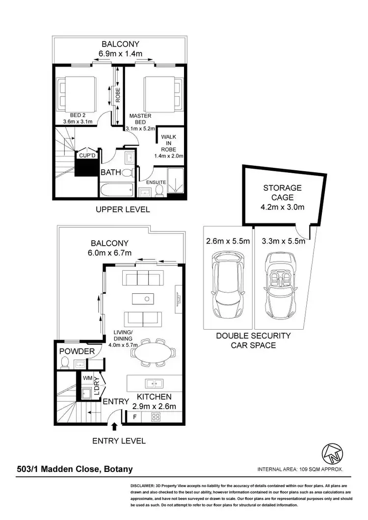 Floorplan of Homely apartment listing, 503/1 Madden Close, Botany NSW 2019