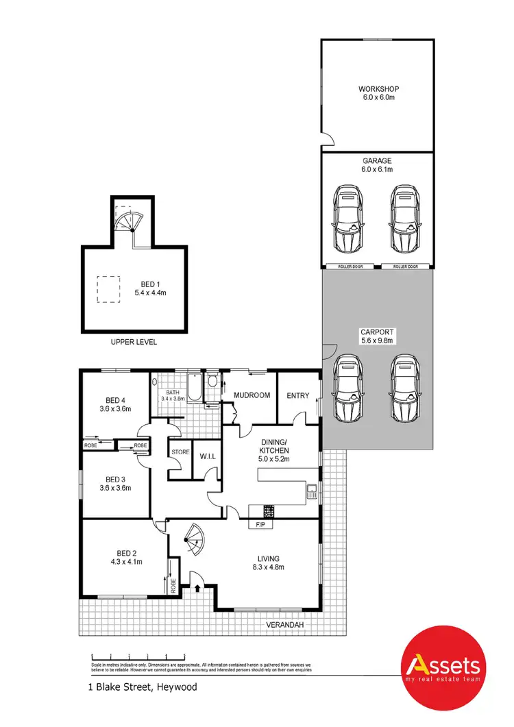 Floorplan of Homely house listing, 1 Blake Street, Heywood VIC 3304