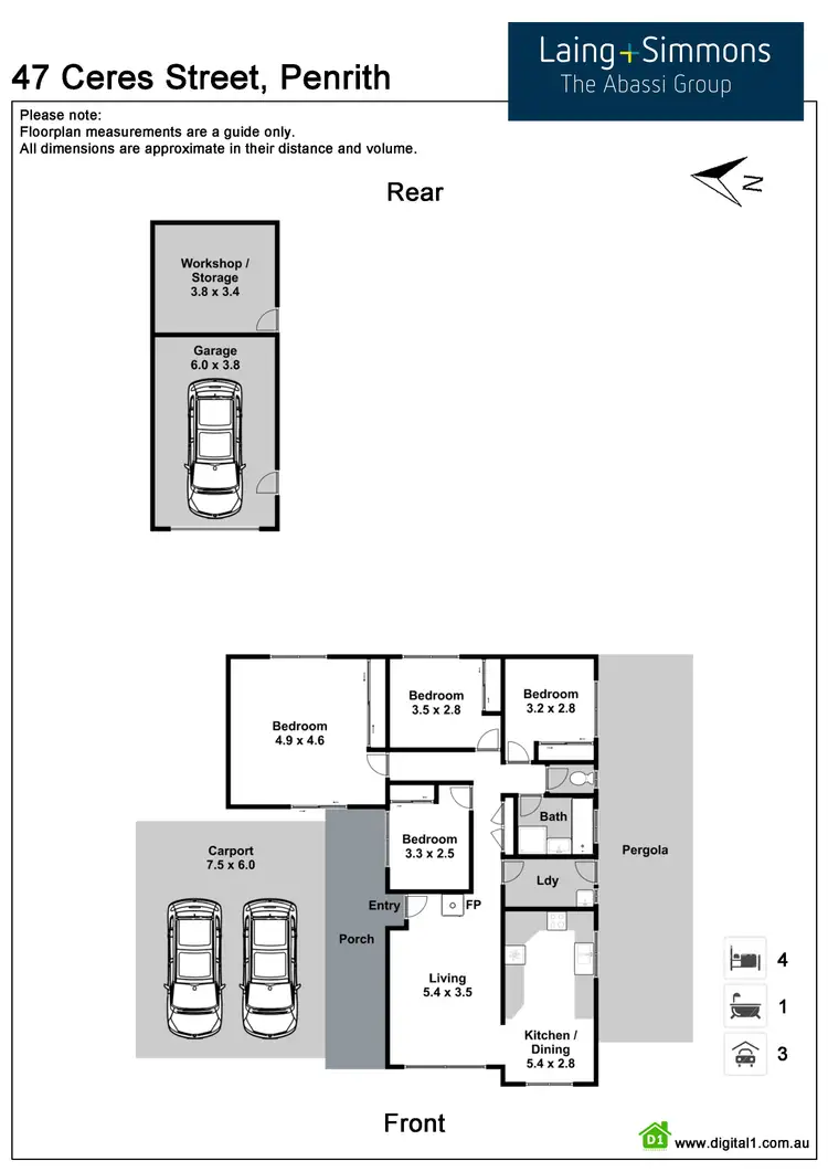 Floorplan of Homely house listing, 47 Ceres Street, Penrith NSW 2750