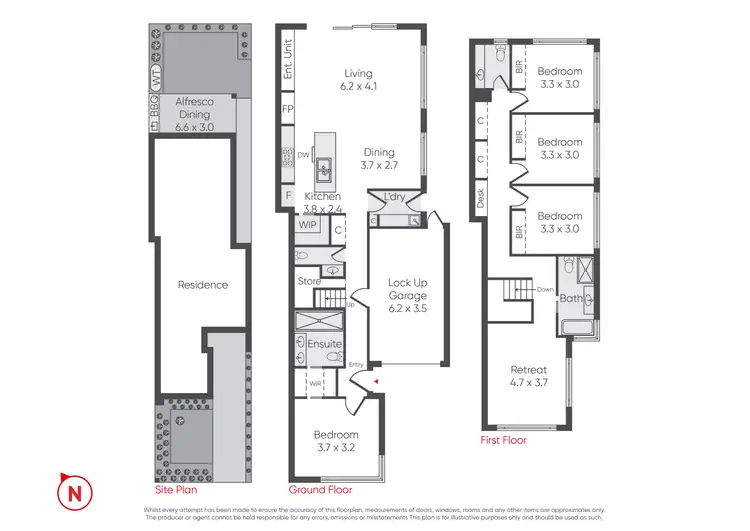 Floorplan of Homely townhouse listing, 35b Waters Drive, Seaholme VIC 3018