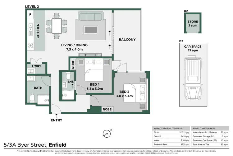 Floorplan of Homely apartment listing, 5/3A Byer Street, Enfield NSW 2136