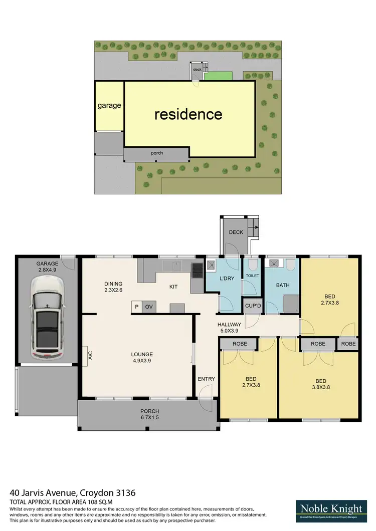 Floorplan of Homely house listing, 1/40 Jarvis Avenue, Croydon VIC 3136