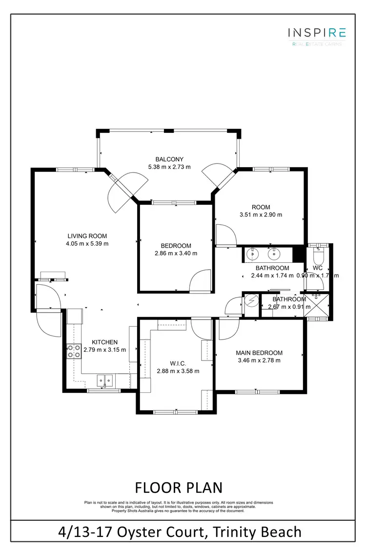 Floorplan of Homely unit listing, 4/13-17 Oyster Court, Trinity Beach QLD 4879