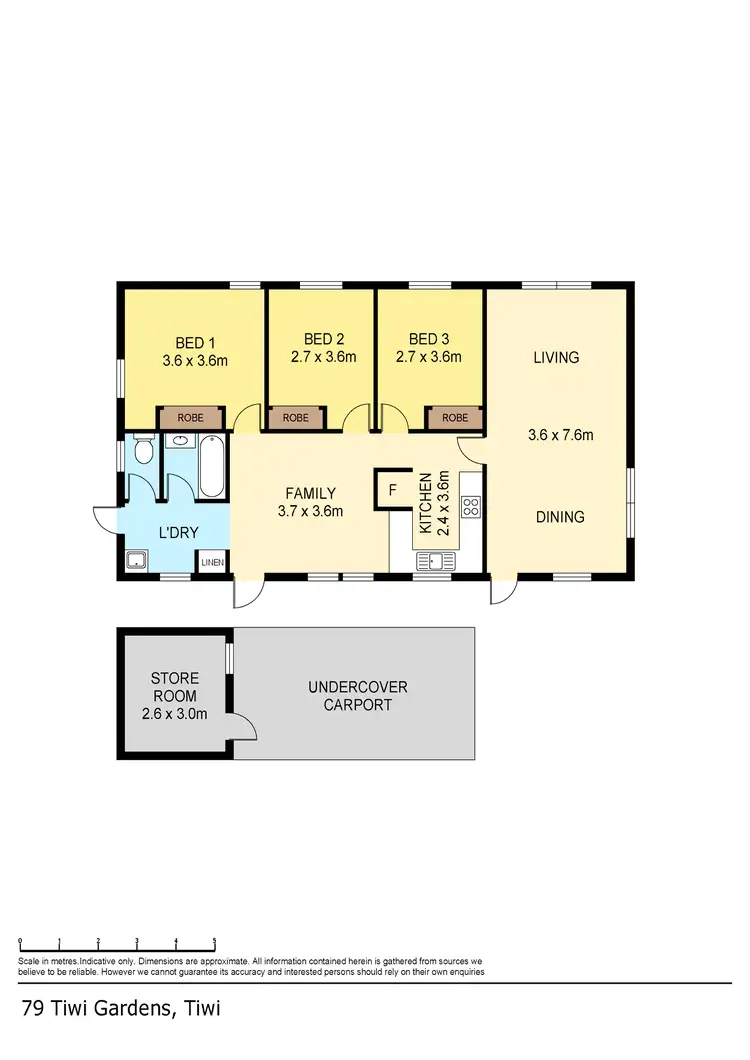 Floorplan of Homely house listing, 79 Tiwi Gardens, Tiwi NT 810