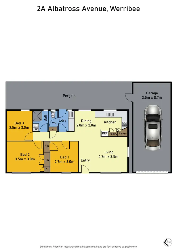 Floorplan of Homely house listing, 2a Albatross Avenue, Werribee VIC 3030