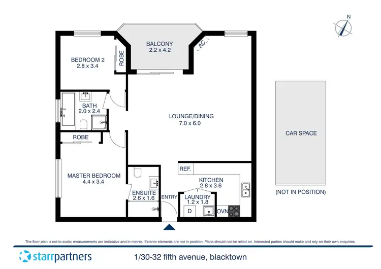 Floorplan of Homely apartment listing, 1/30-32 Fifth Avenue, Blacktown NSW 2148