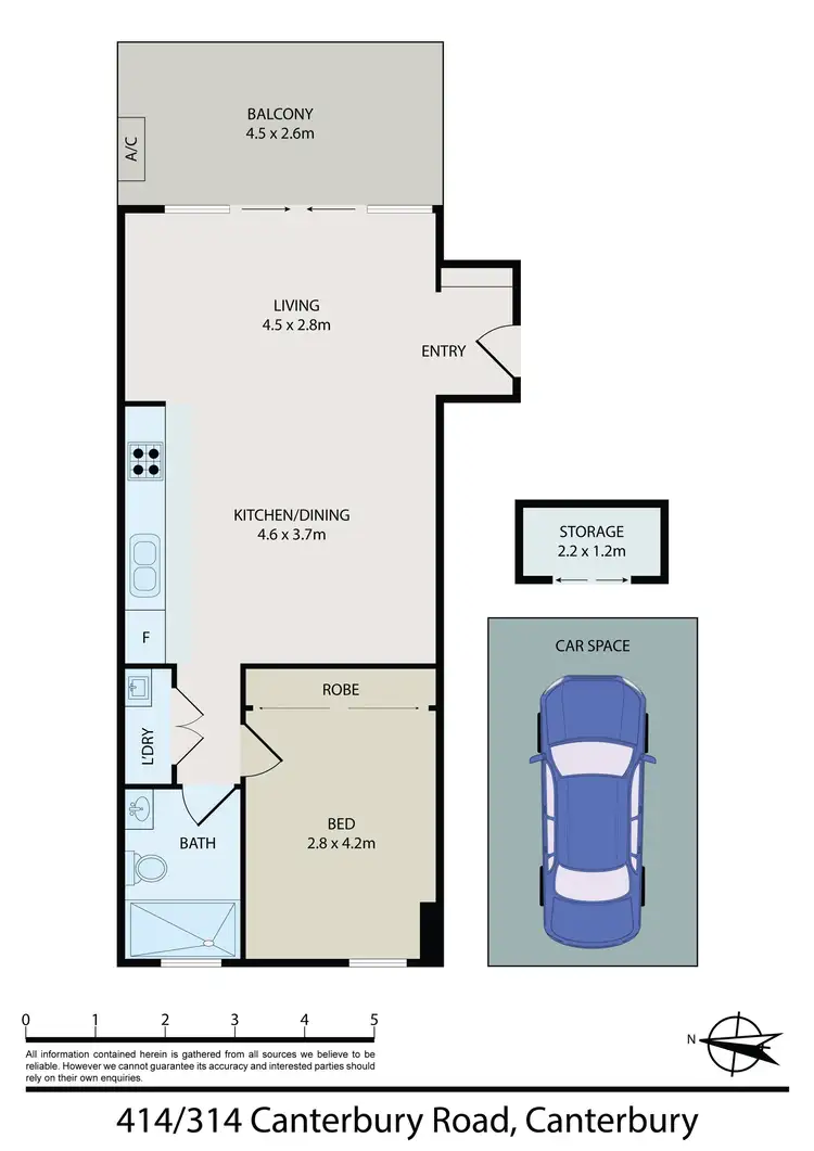 Floorplan of Homely apartment listing, 414/314 Canterbury Road, Canterbury NSW 2193