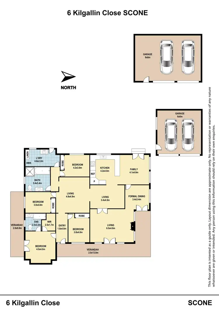Floorplan of Homely house listing, 6 Kilgallin Close, Scone NSW 2337