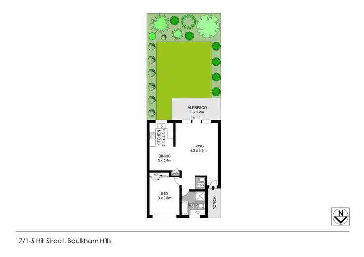 Floorplan of Homely villa listing, 17/1-5 Hill Street, Baulkham Hills NSW 2153