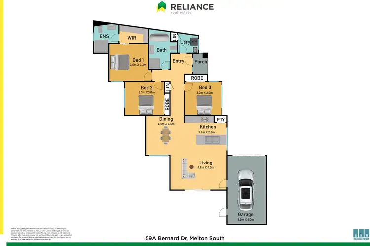 Floorplan of Homely house listing, 59A Bernard Drive, Melton South VIC 3338