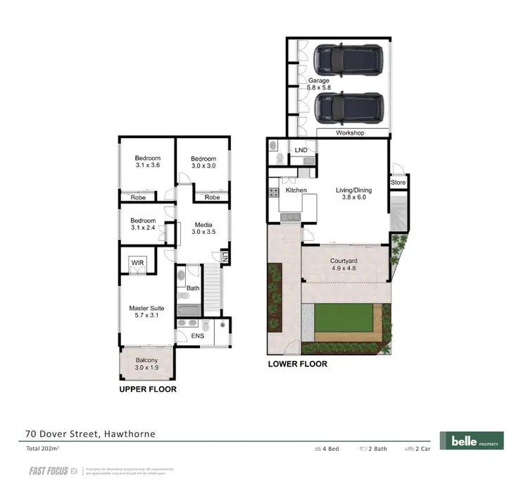 Floorplan of Homely house listing, 70 Dover Street, Hawthorne QLD 4171