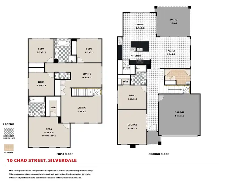 Floorplan of Homely house listing, 10 Chad Street, Silverdale NSW 2752