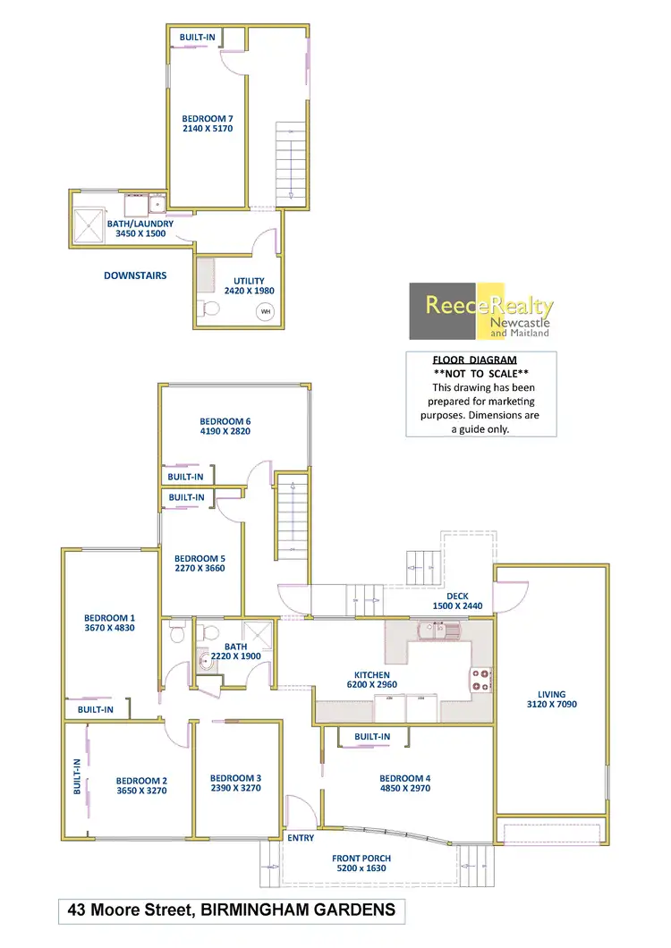 Floorplan of Homely house listing, 43 Moore Street, Birmingham Gardens NSW 2287