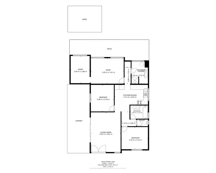 Floorplan of Homely house listing, 44 Birch Street, Manunda QLD 4870