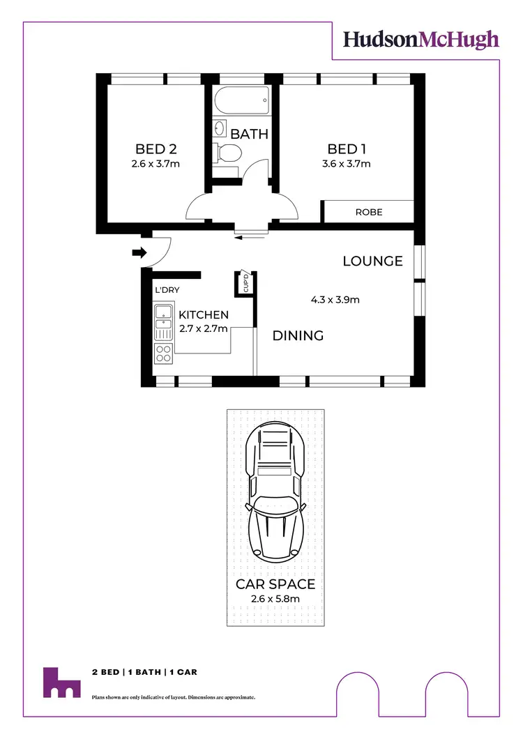 Floorplan of Homely apartment listing, 4E/96-98 Carlton Crescent, Summer Hill NSW 2130
