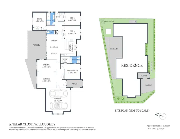 Floorplan of Homely house listing, 14 Telak Close, Willoughby NSW 2068