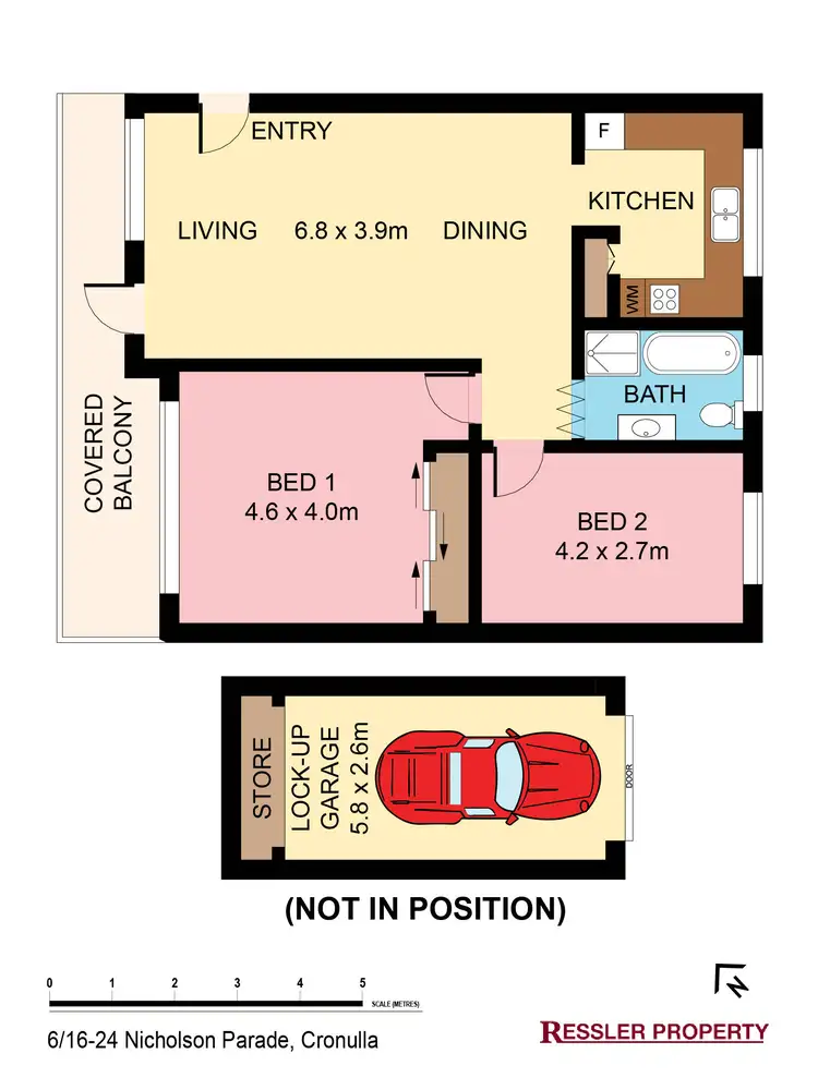 Floorplan of Homely apartment listing, 6/16-24 Nicholson Parade, Cronulla NSW 2230