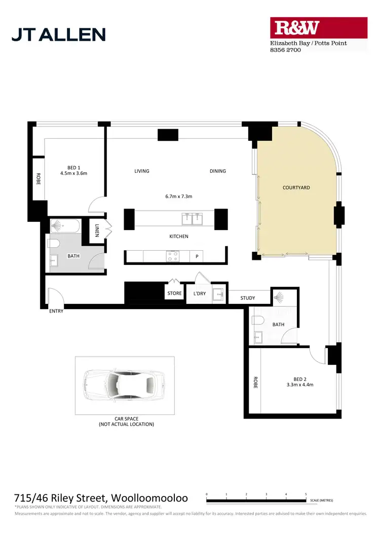 Floorplan of Homely apartment listing, 715/46-48 Riley Street, Woolloomooloo NSW 2011