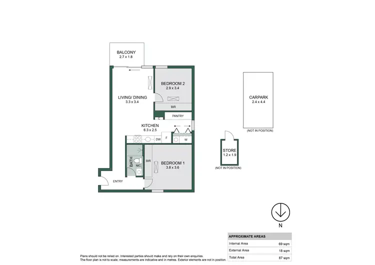 Floorplan of Homely apartment listing, 2008/29 Angas Street, Adelaide SA 5000