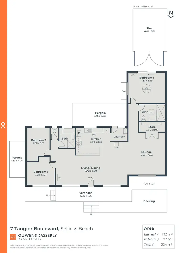 Floorplan of Homely house listing, 7 Tangier Boulevard, Sellicks Beach SA 5174