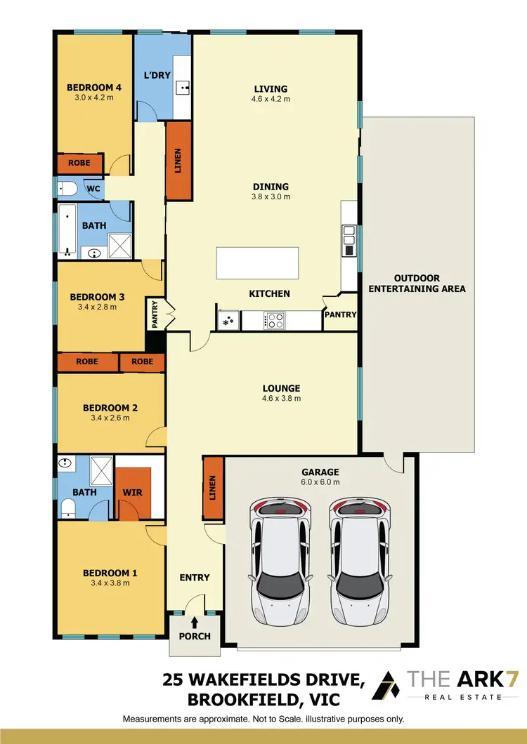 Floorplan of Homely house listing, 25 Wakefields Drive, Brookfield VIC 3338