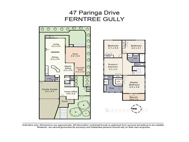 Floorplan of Homely house listing, 47 Paringa Drive, Ferntree Gully VIC 3156