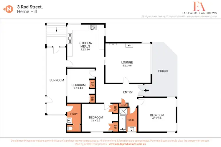 Floorplan of Homely house listing, 3 Rod Street, Herne Hill VIC 3218