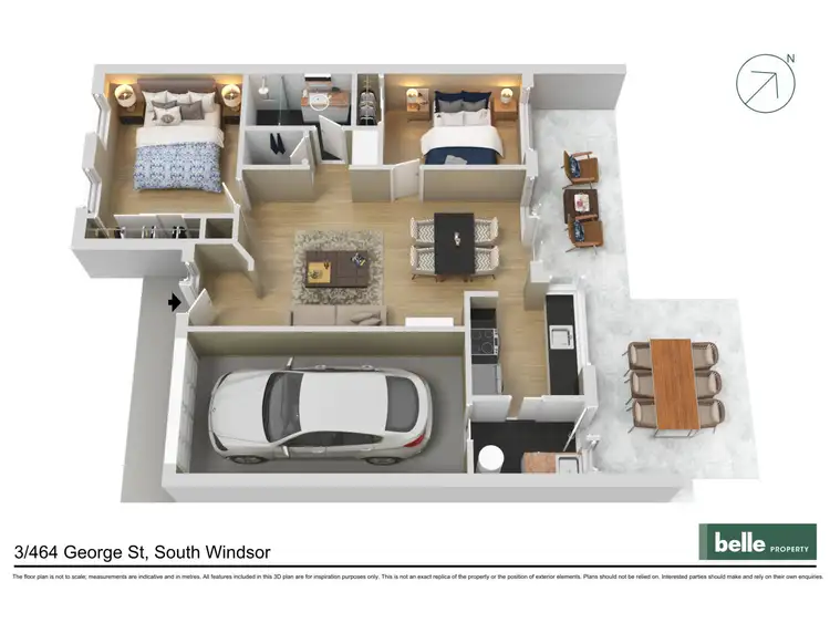 Floorplan of Homely villa listing, 3/464 George Street, South Windsor NSW 2756