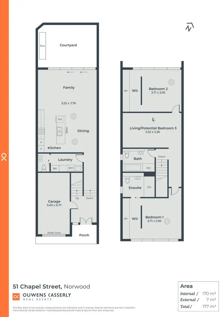 Floorplan of Homely townhouse listing, 51 Chapel Street, Norwood SA 5067