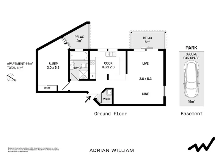 Floorplan of Homely apartment listing, 43/39 Dangar Place, Chippendale NSW 2008